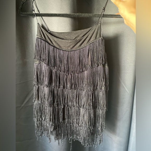 🎄Buy2Get1Free🎄Black fringe tank top - Picture 2 of 7